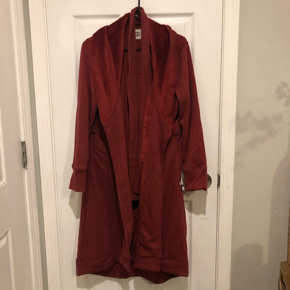 Ugg Blanche Sienna Heather Plush Shawl Collar Robe